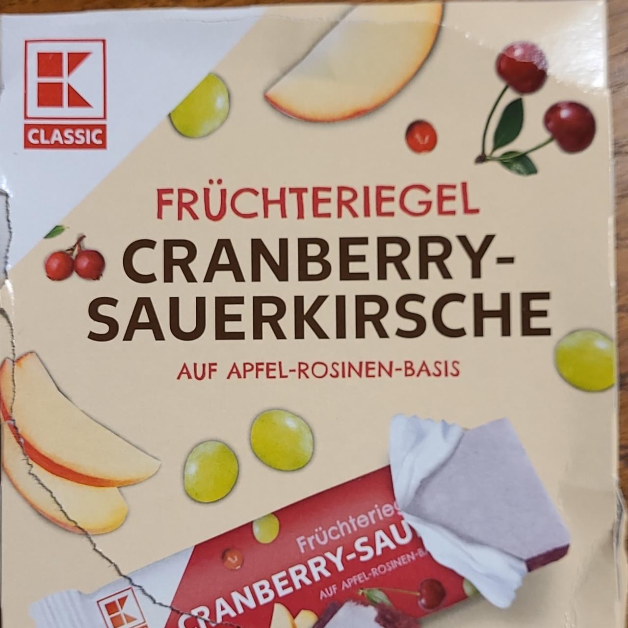 Фото - Früchteriegel Cranberry-Sauerkirsche K-Classic
