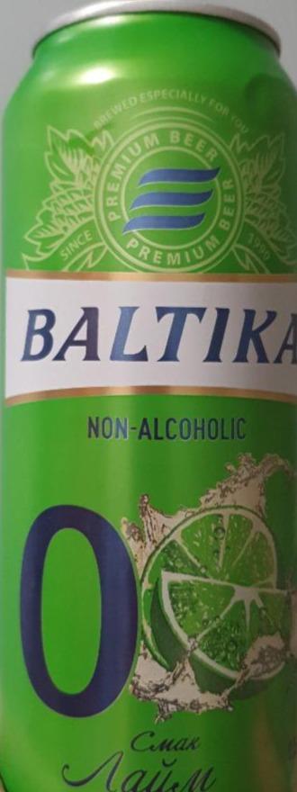 Фото - Пиво светлое безалкогольное Лайм Балтика