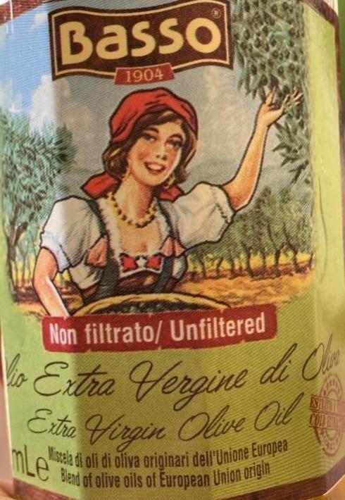 Фото - Оливковое масло Extra Virgin первого холодного отжима нефильтрованное Basso