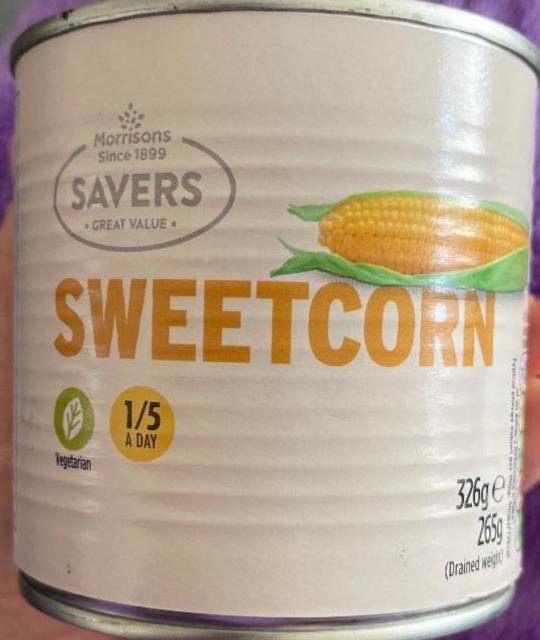 Фото - Кукуруза консервированная Sweetcorn Savers Morrisons