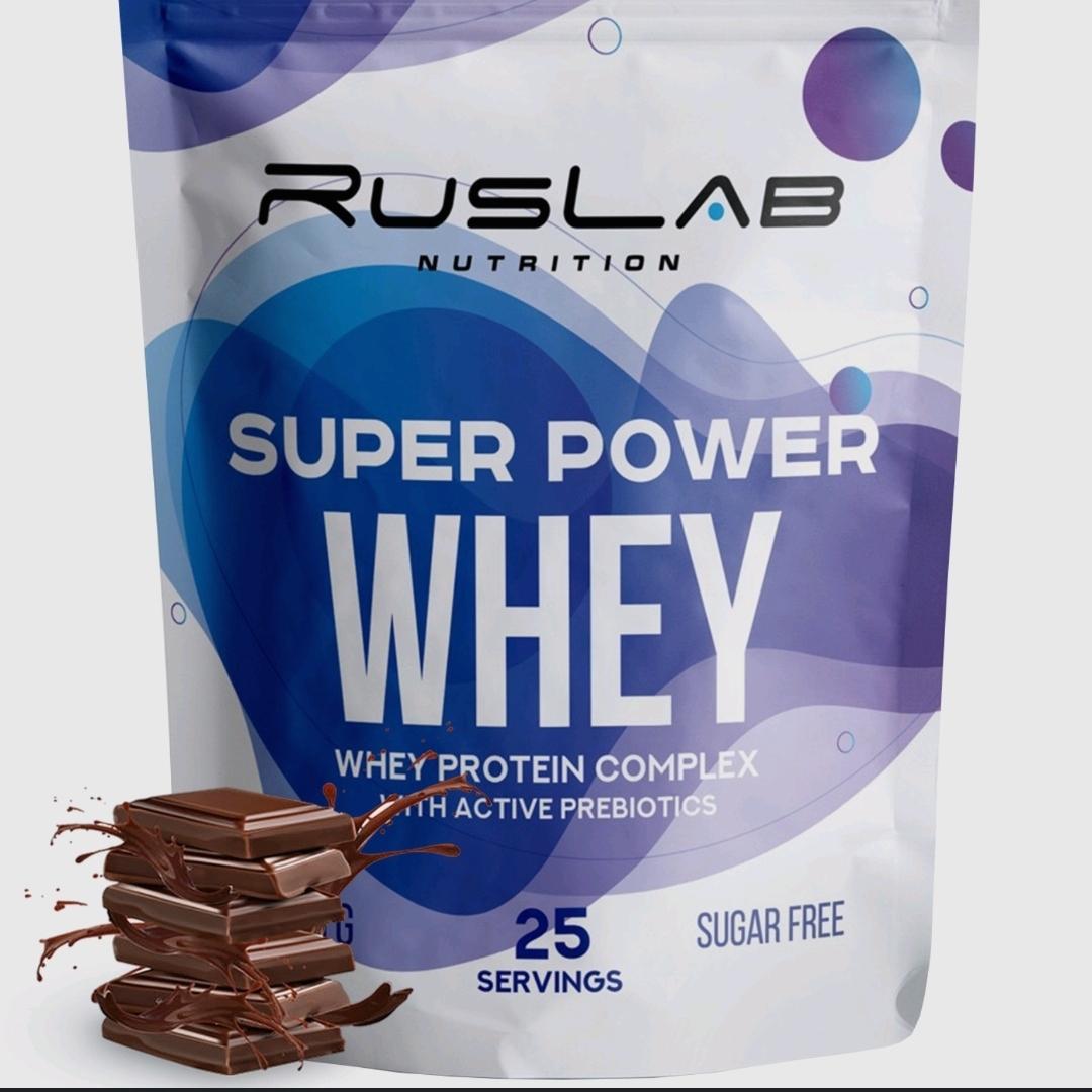 Фото - Протеин сывороточный super power шоколад Ruslab