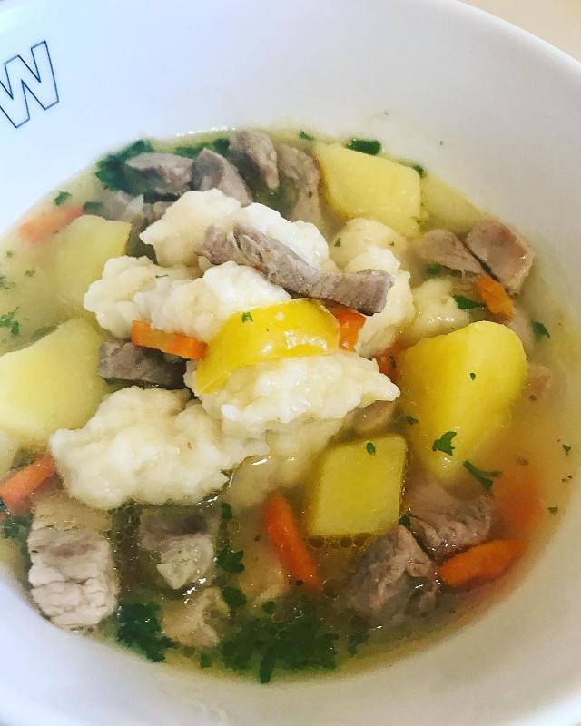 Фото - Суп овощной со свининой