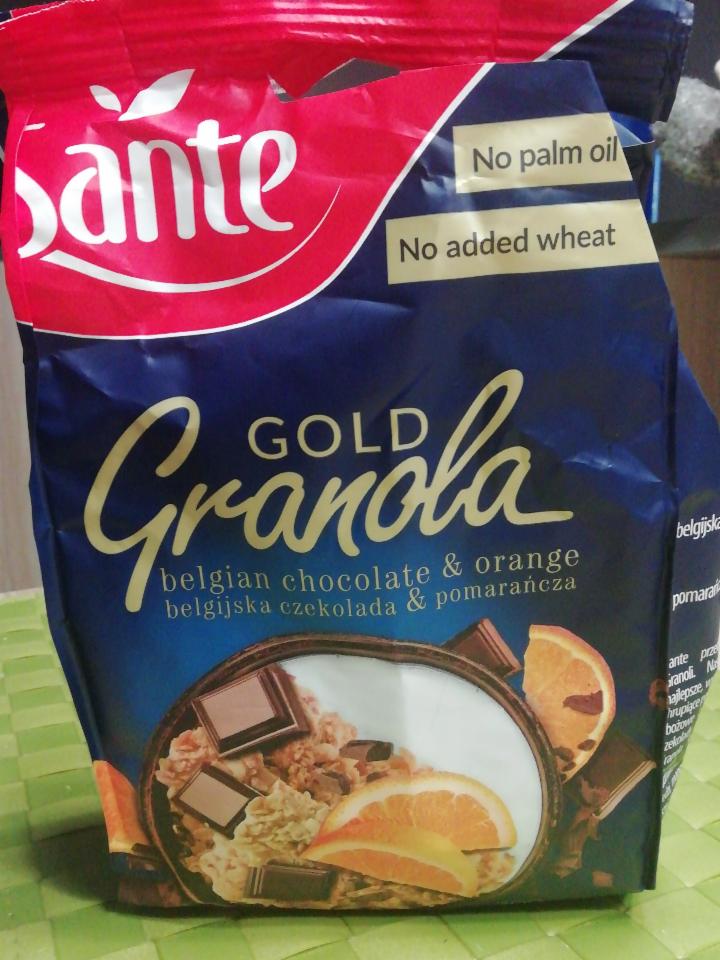 Фото - Granola gold с бельгийским шоколадом и апельсином Sante