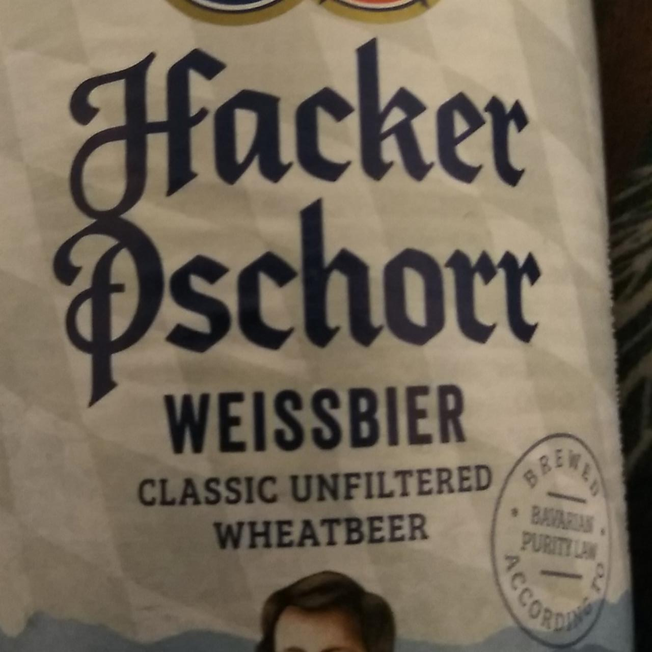Фото - Пиво Weissbier нефильтрованное неосветленное 5.5% Hacker Pschorr