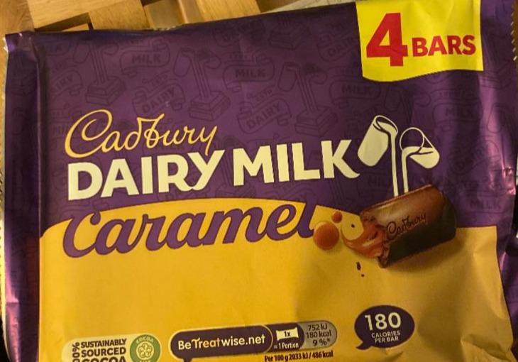 Фото - Chocolate Bar Dairy Milk Caramel Cadbury