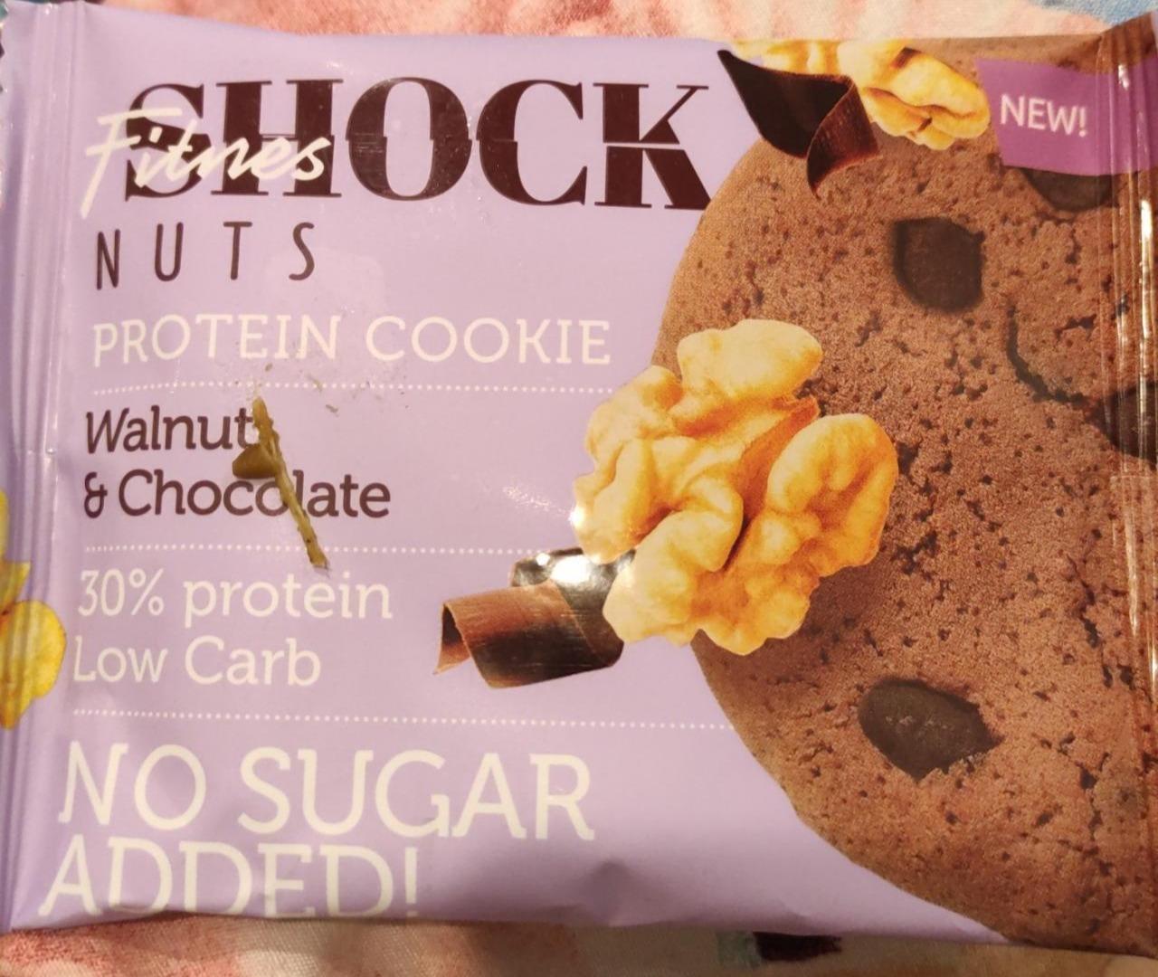 Фото - Protein Cookie грецкий орех и шоколад FitnesShock