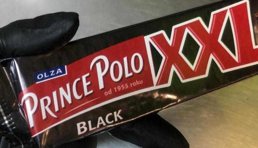 Фото - Вафли с какаовым кремом в шоколаде Black Prince Polo XXL Olma