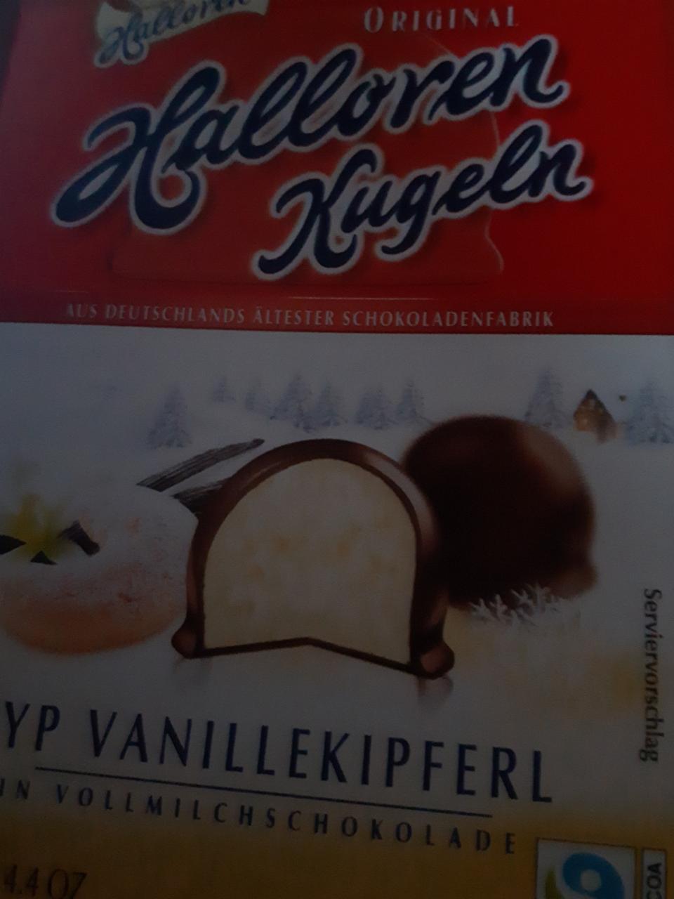 Фото - конфеты Halloren Kugeln с ванилью Halloren