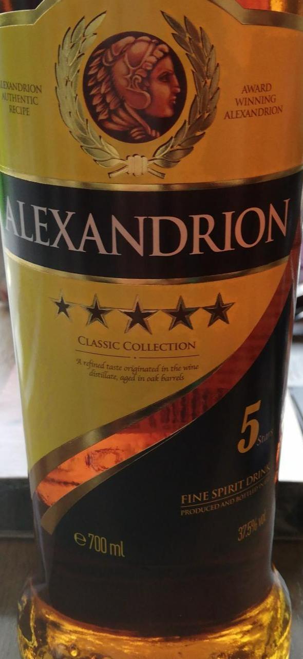 Фото - Напиток алкогольный 37.5% крепкий 5 звезд Alexandrion