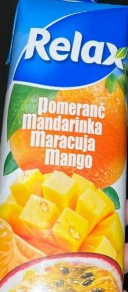 Фото - Сок апельсин мандарин маракуйя манго Relax