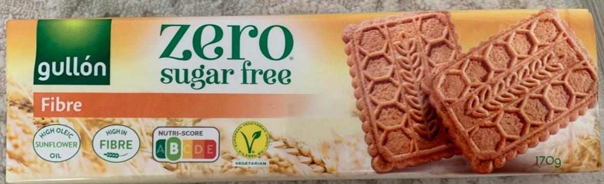 Фото - Печенье цельнозерновое zero sugar free fibre Gullon