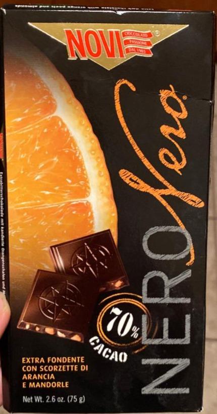 Фото - Шоколад черный 70% с кусочками апельсина Nero