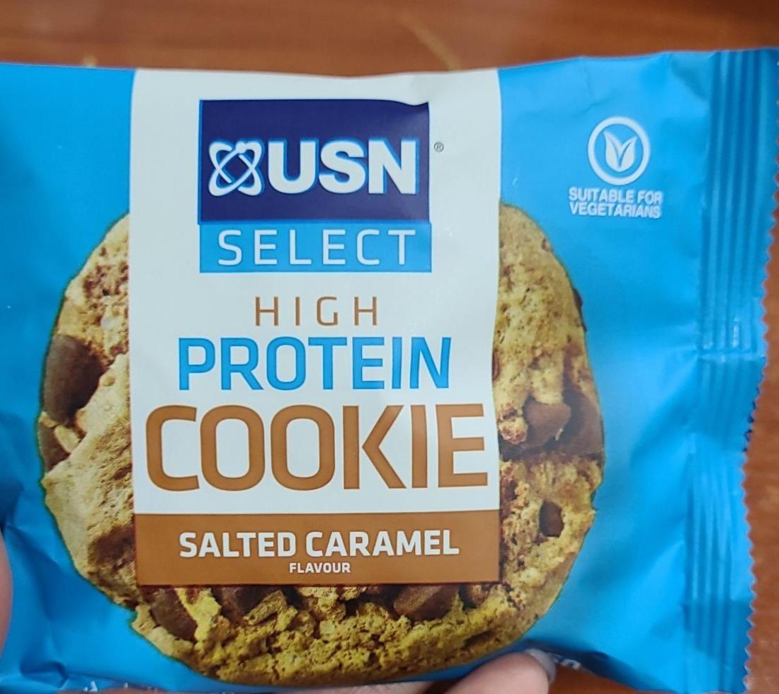Фото - Протеиновое печенье High protein cookie salted caramel USN select