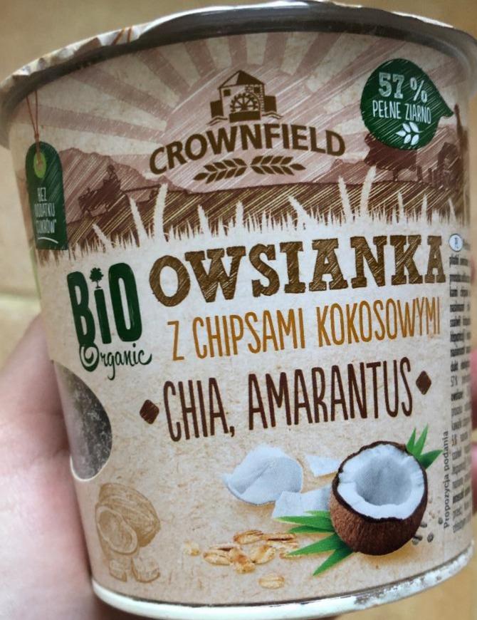 Фото - Овсянка с кокосовыми чипсами Bio Organic Owsianka z chipsami kokosowymi chia amarrantus Crownfield