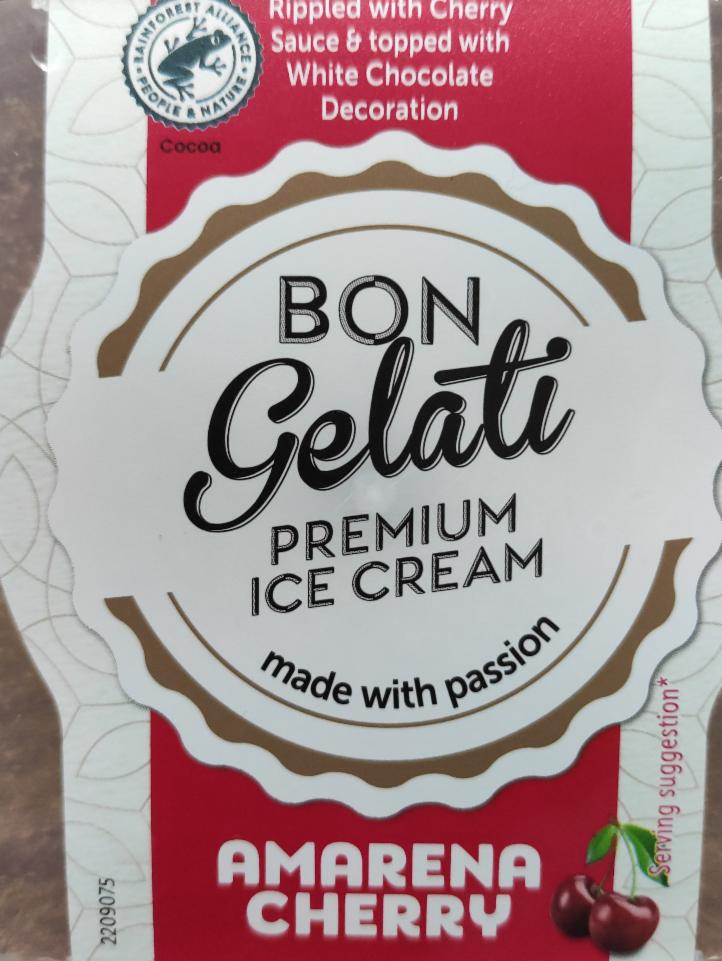 Фото - Мороженое вишня амарена Bon Gelati
