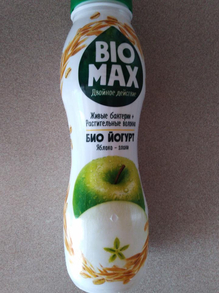 Фото - питьевой йогурт яблоко-злаки Bio max