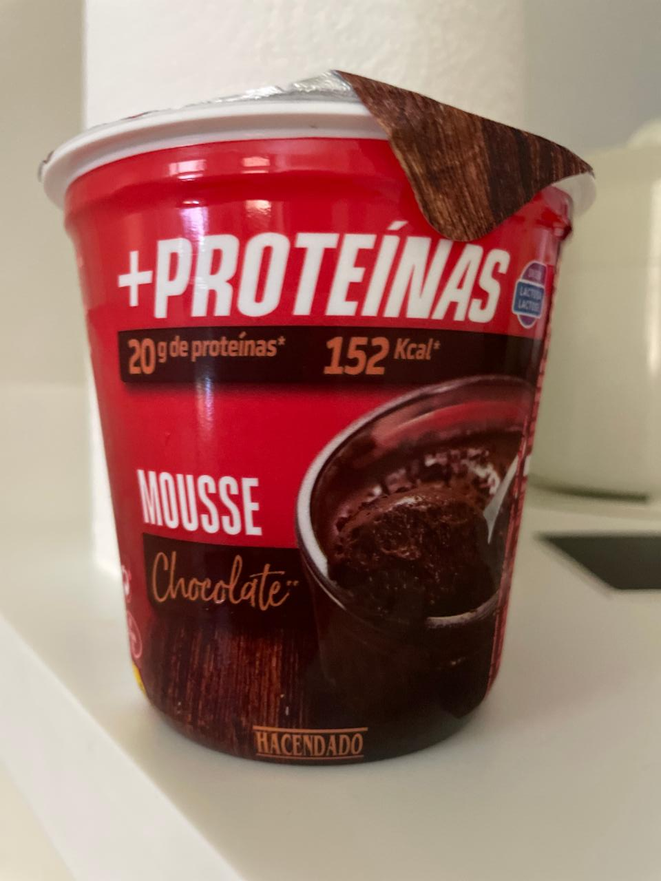 Фото - Мусс шоколадный протеиновый Proteínas Mouse Chocolate Hacendado
