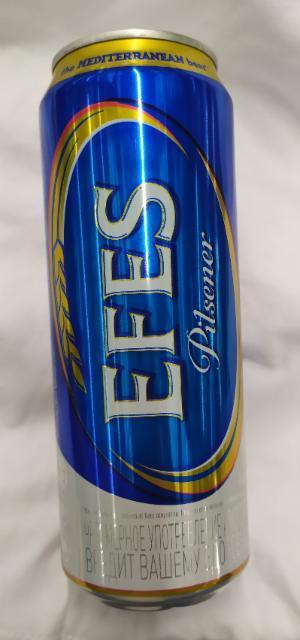 Фото - Пиво светлое 5% Pilsener Efes (Эфес)