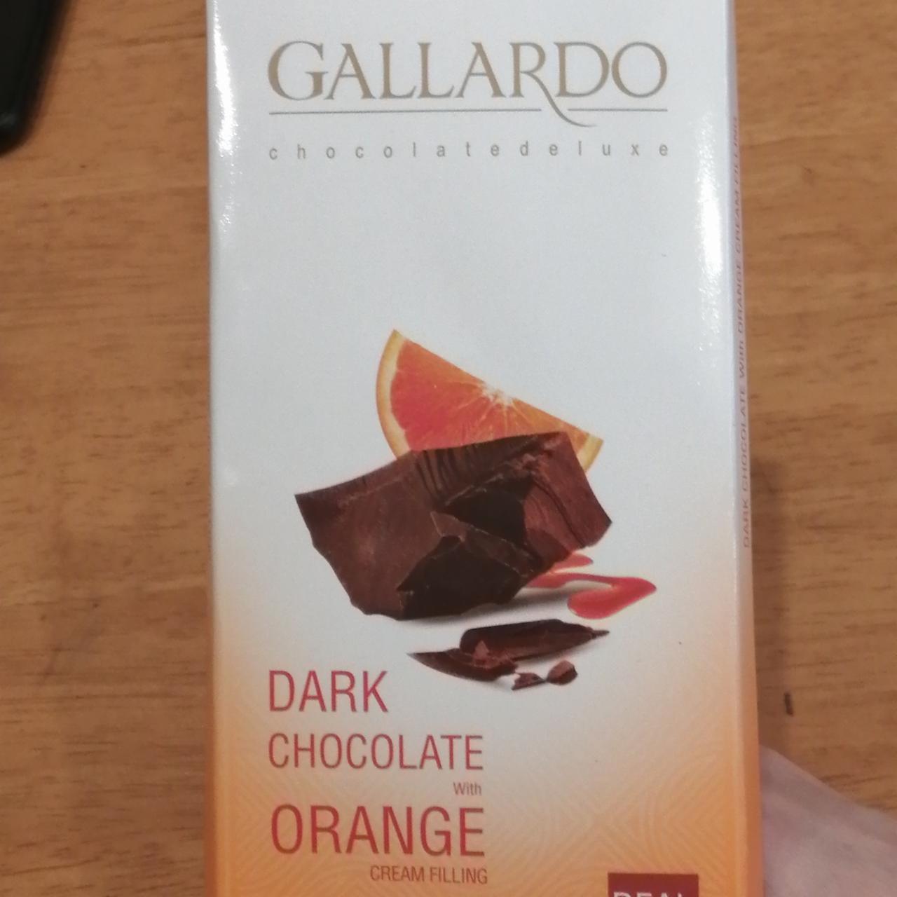 Фото - Шоколад горький с начинкой со вкусом апельсина Gallardo