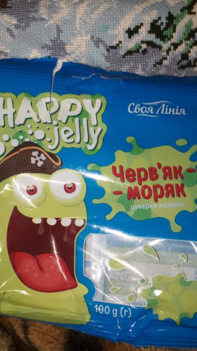 Фото - желейные конфеты Happy Jelly червяк-моряк Своя линия