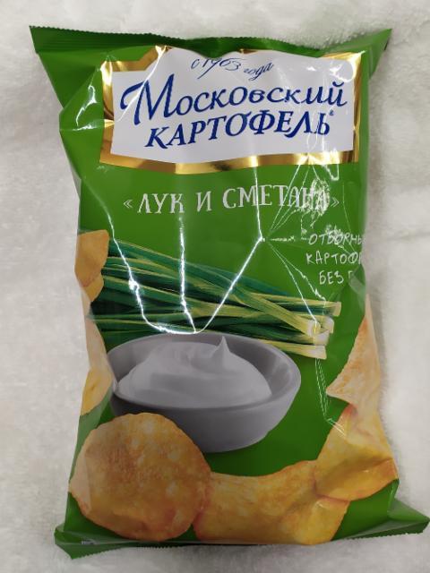 Фото - Чипсы лук и сметана Московский картофель