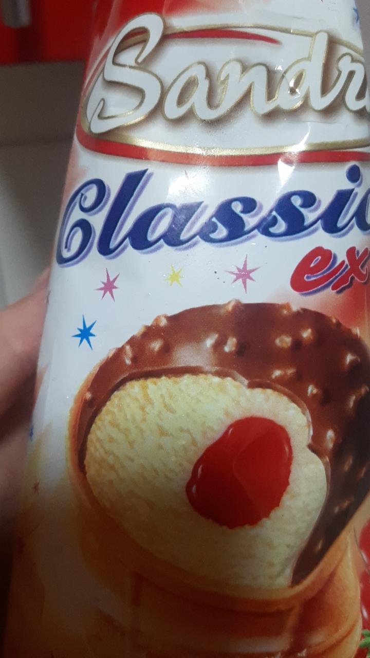 Фото - мороженое классическое с джемом в вафельном стаканчике с шоколадной глазурью Sandora