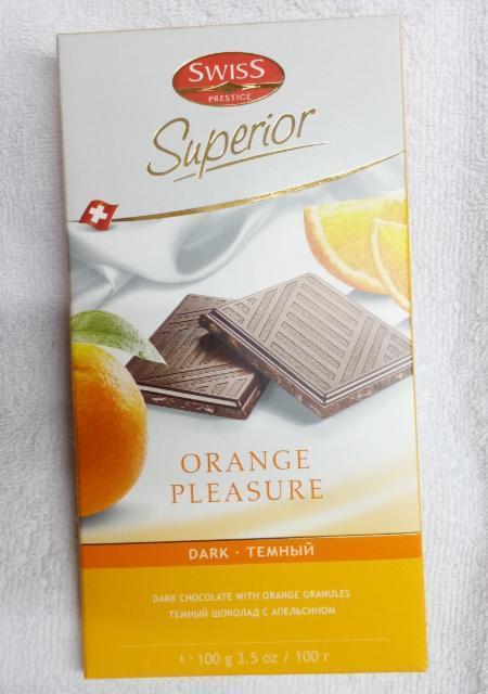 Фото - Шоколад темный с апельсином Swiss orange pleasure dark