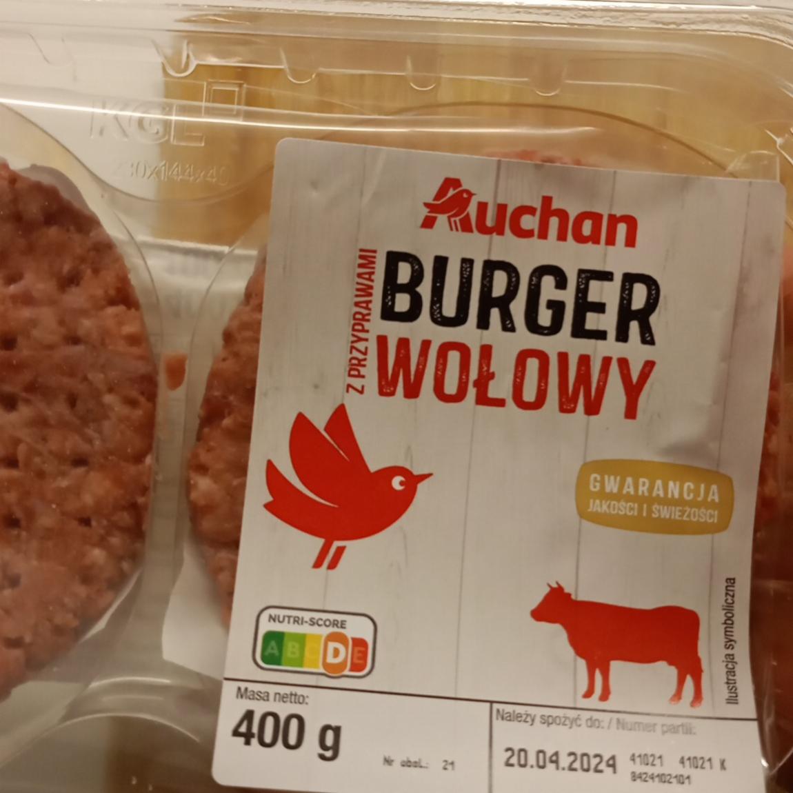 Фото - Burger wołowy Auchan