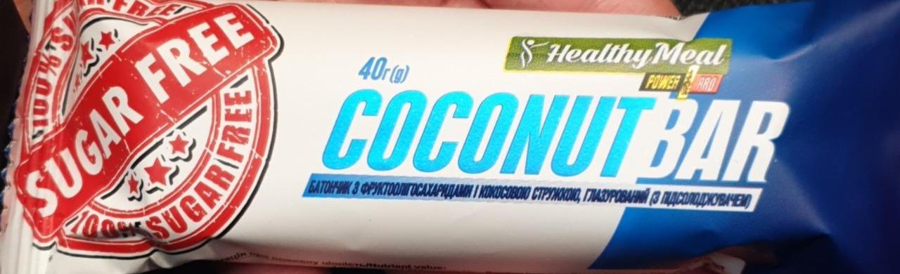 Фото - Батончик с фруктоолигосахаридами и кокосовой стружкой глазированный coconutbar Healthy Meal