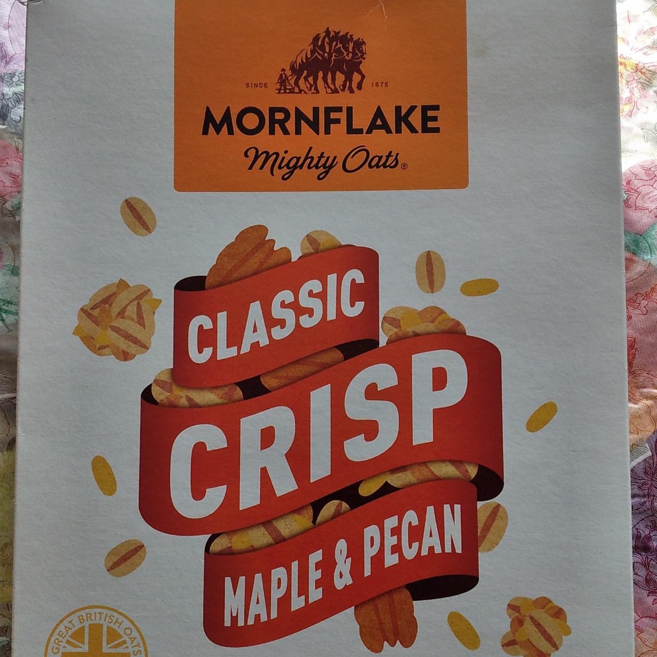 Фото - Хлопья запечённые с орехом пекан Oat flakes Classic Crisp Maple & Pecan Mornflake