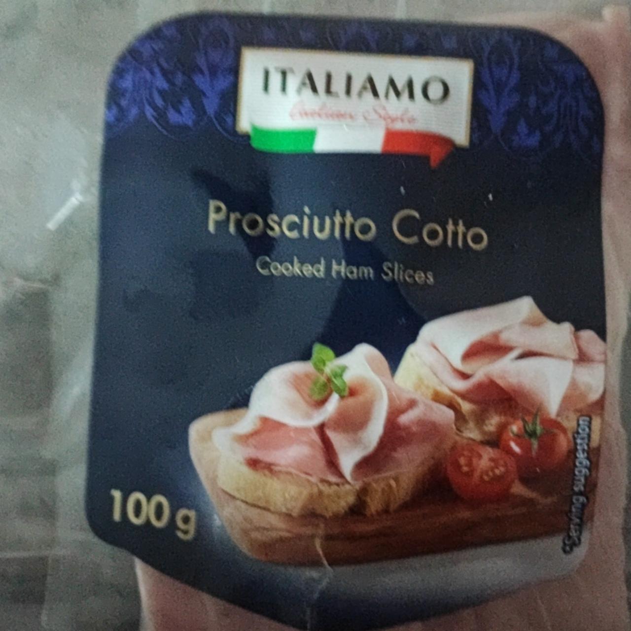 Фото - прошутто Prosciutto Cotto Cooked ham slices Italiamo