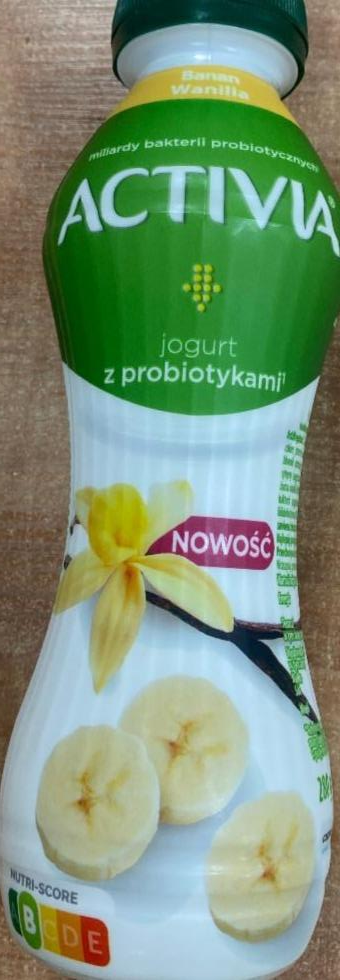 Фото - Йогурт с пробиотиками с банановым и ванильным вкусом Activia
