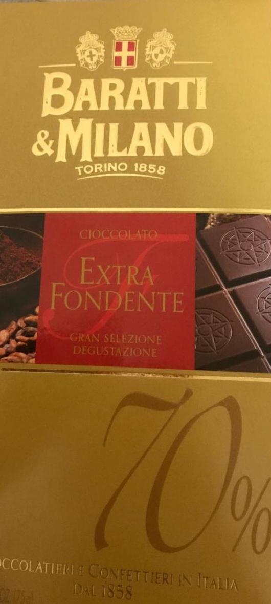 Фото - Шоколад черный 70% Baratti MilanoTorino