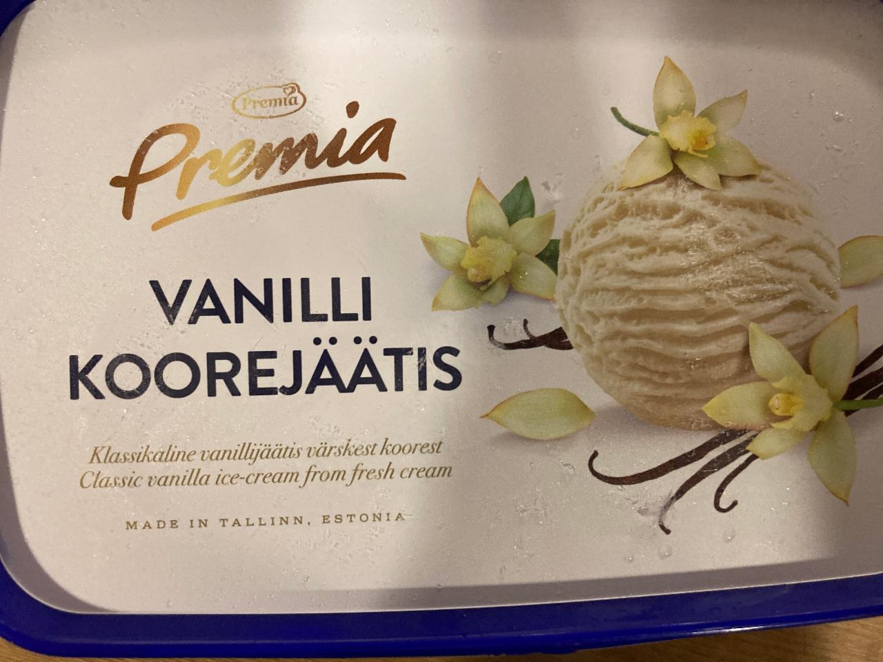 Фото - Сливочное мороженое ванильное Premia