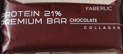 Фото - батончик протеиновый шоколадный Protein 21% premium Bar Chocolate Faberlic