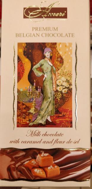 Фото - Ameri premium belgian milk chocolate with caramel and fleur de sel