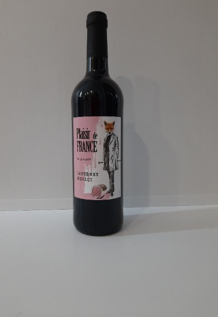 Фото - Вино сухое красное каберне мерло Plaisir de France