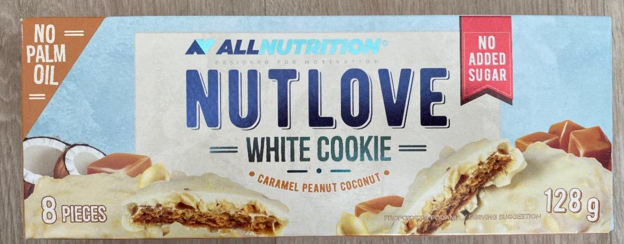 Фото - Печенье white cookie all nutrition Nutlove All Nutrition