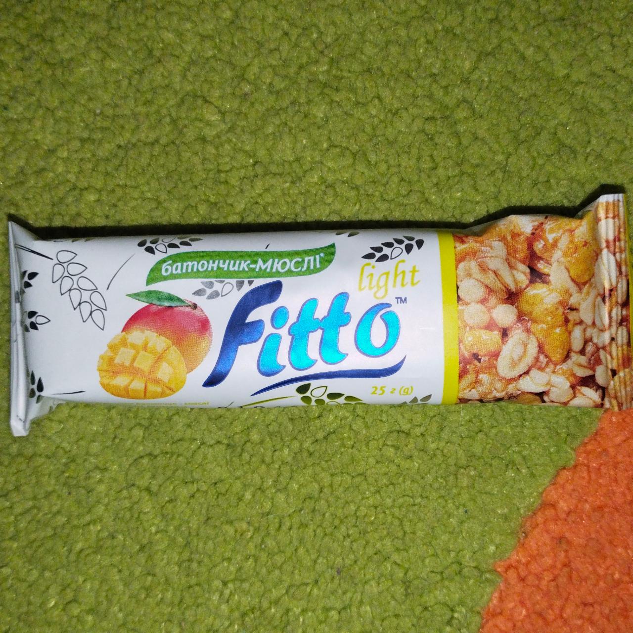 Фото - батончик-мюсли со вкусом манго Fitto