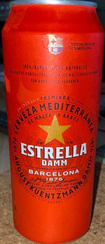 Фото - пиво Damm světlý ležák Estrella