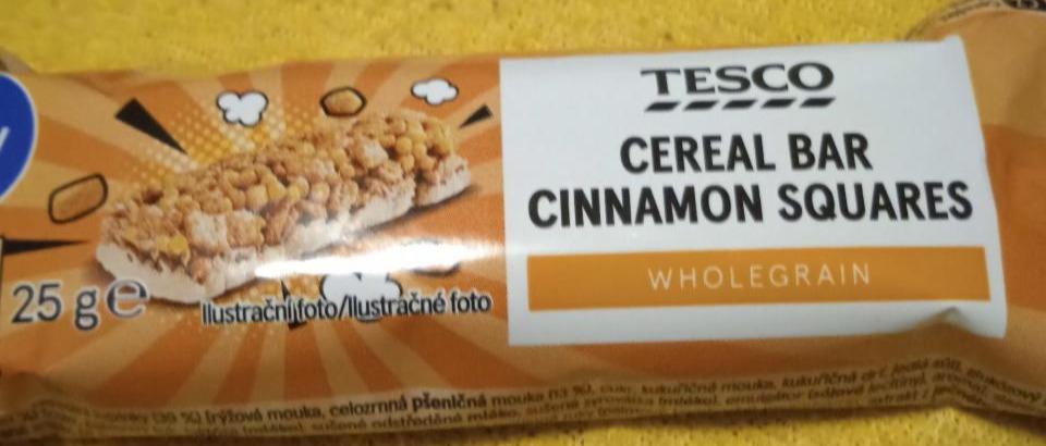 Фото - Cereal Bar Cinnamon Squares Tesco