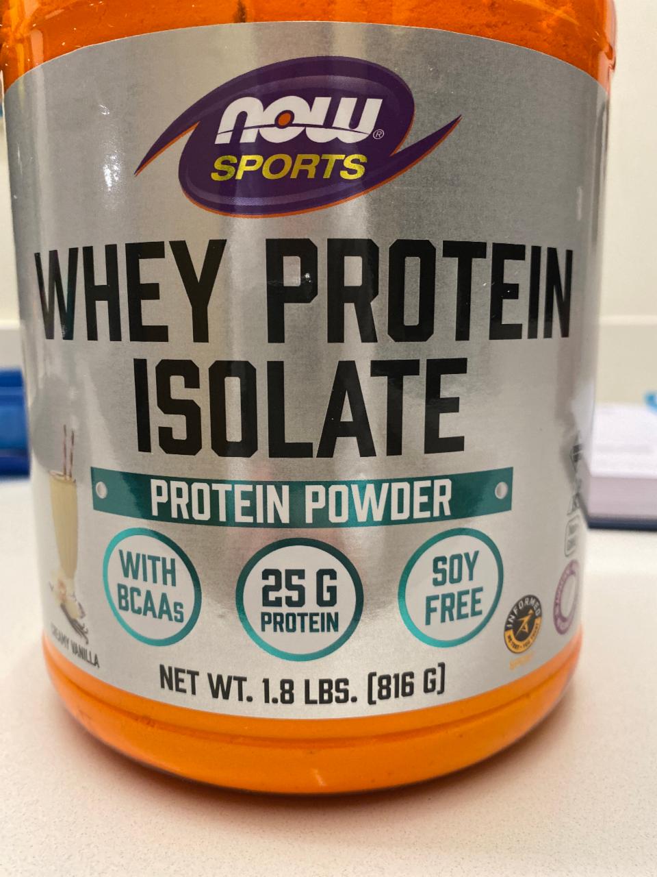 Фото - Whey protein isolate ваниль Now sports