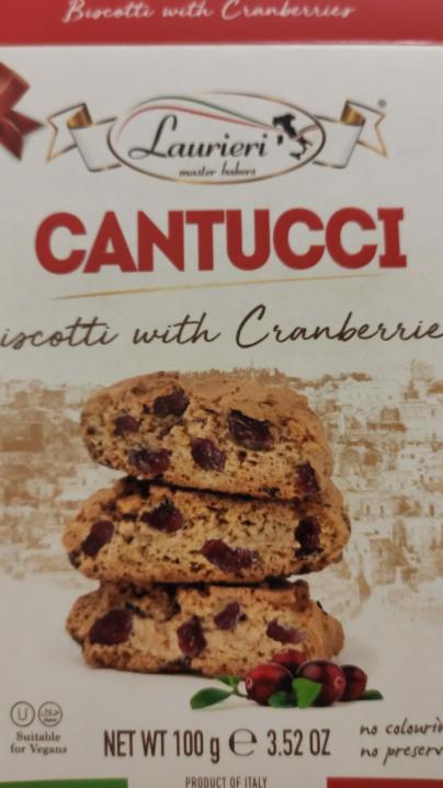 Фото - печенье с клюквой кантучи Cantucci Laurieri