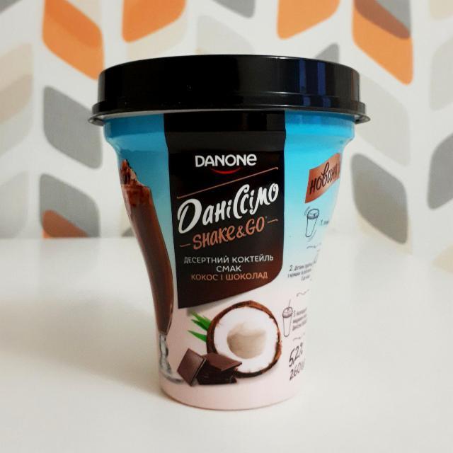 Фото - десертный коктейль Даниссимо вкус кокос и шоколад Danone