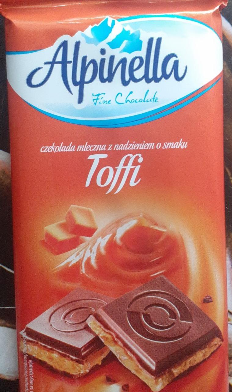 Фото - молочный шоколад 50% toffee flavour Toffi Alpinella