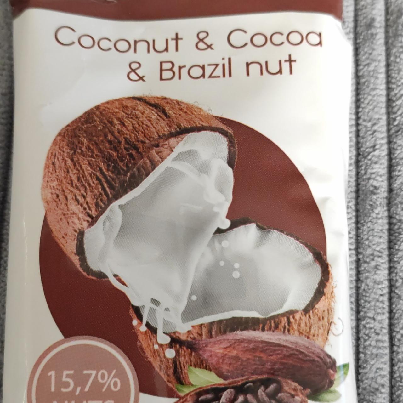 Фото - Батончик орехово-фруктовый кокос какао бразильский орех Flexbar