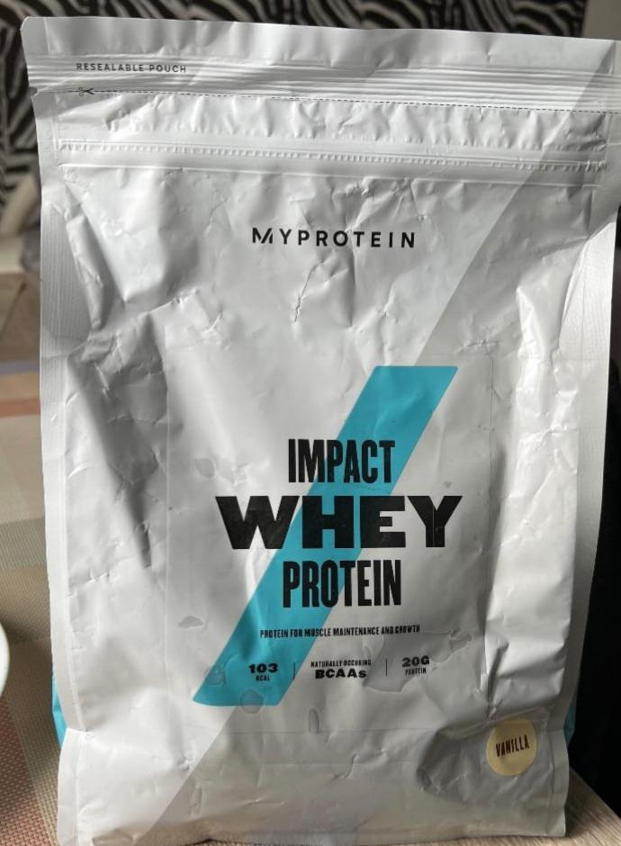 Фото - Протеин со вкусом ванили Impact Whey Protein MyProtein