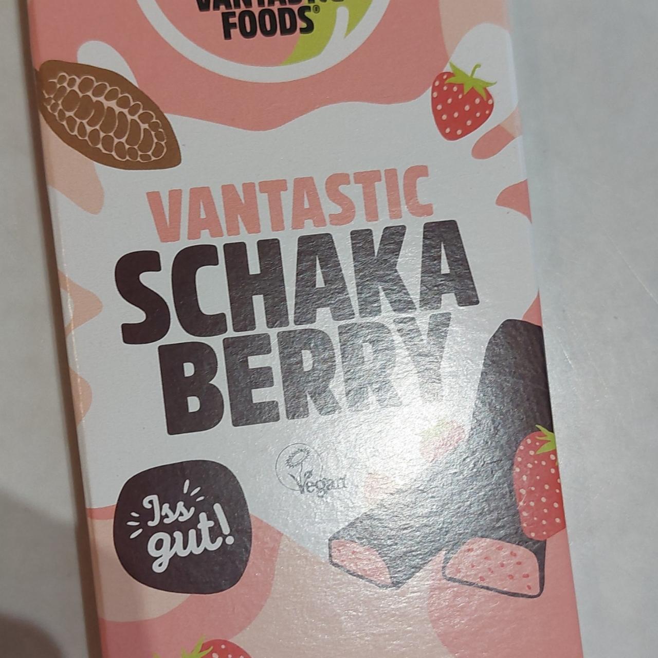 Фото - шоколад с клубничной начинкой VANTASTIC SCHAKA BERRY Vantastic Foods