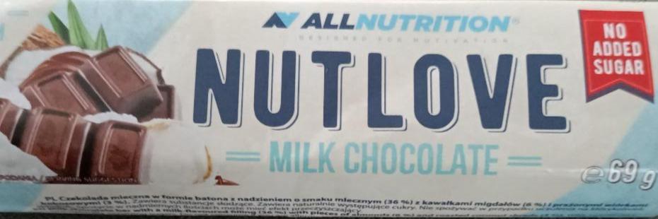 Фото - молочный шоколад с кокосом без добавленного сахара All Nutrition