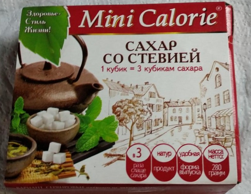 Фото - сахар со стевией Mini Calorie